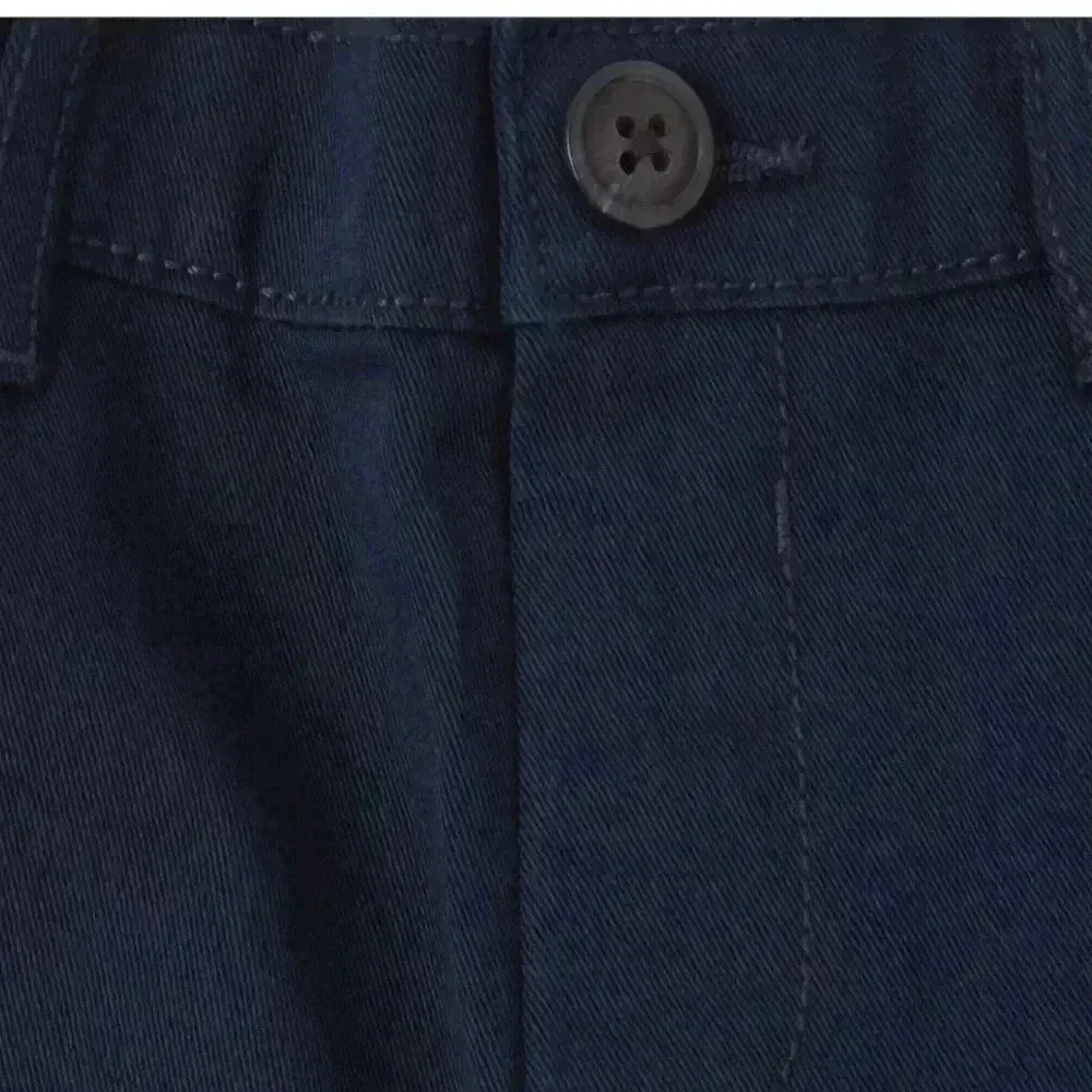 Toddler Boys Uniform Stretch Straight Chino Pants - New Navy